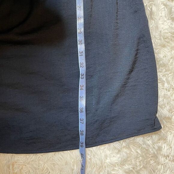 Tom Tailor Dress Navy Blue Lace Satin Cap Sleeve Size XS Elegant Classy - Picture 7 of 8